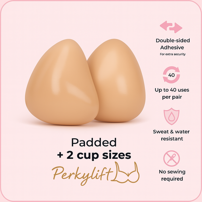 PerkyLift™ Invisible Chest Pads – Instant Lift & Cleavage Boost